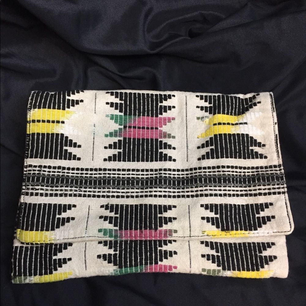 Avani Clutch Purse, Cloth Aztec Style Purse